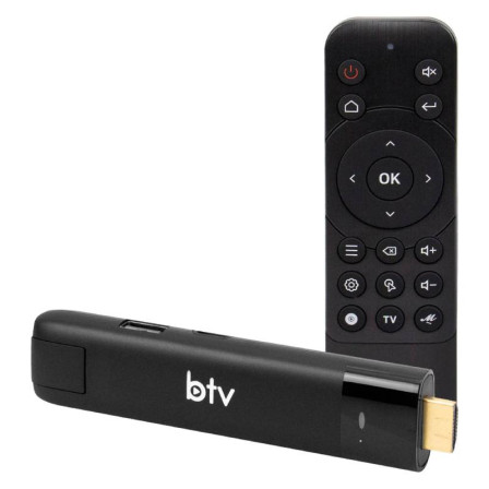 BTV Stick 15 - Streaming Portátil e Seguro com Filmes, Séries e Canais ao Vivo